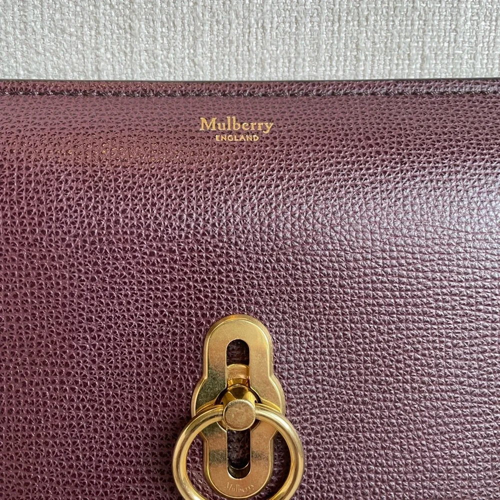 Mulberry Amberley Clutch crossbody in Burgundy - Picture 8 of 14